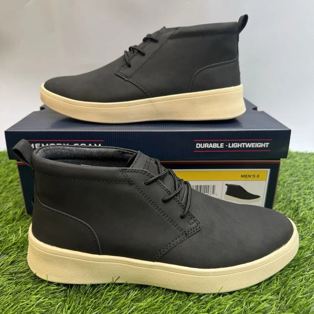 IZOD Palmer Men's Size 8 Lace-up Chukka Boots, Black New in Box